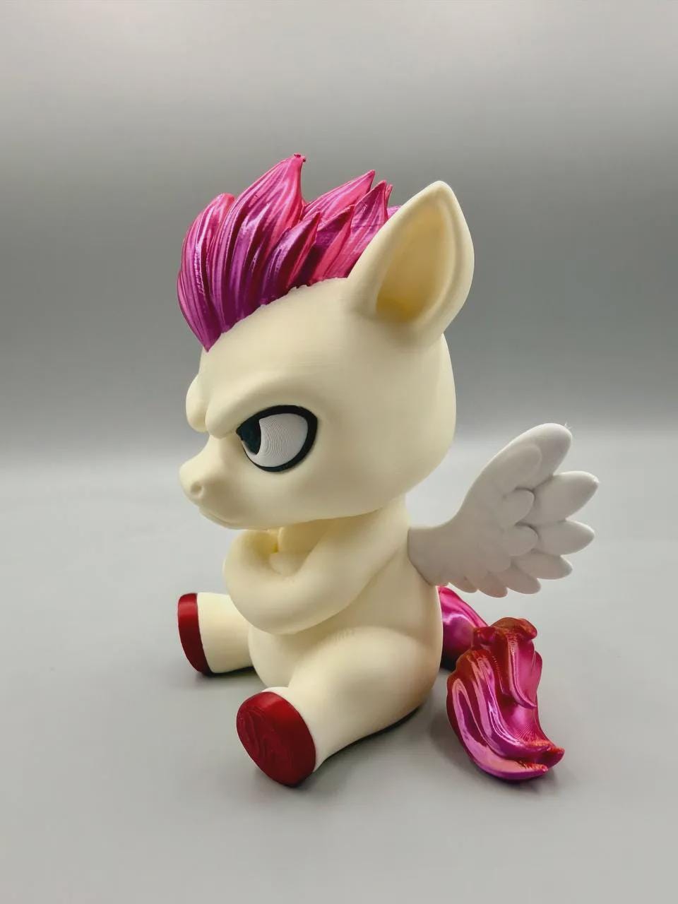 Judgmental Pegasus Figurine, A Majestic Winged Horse Who Is Deeply Unimpressed by Your Mortal Nonsense