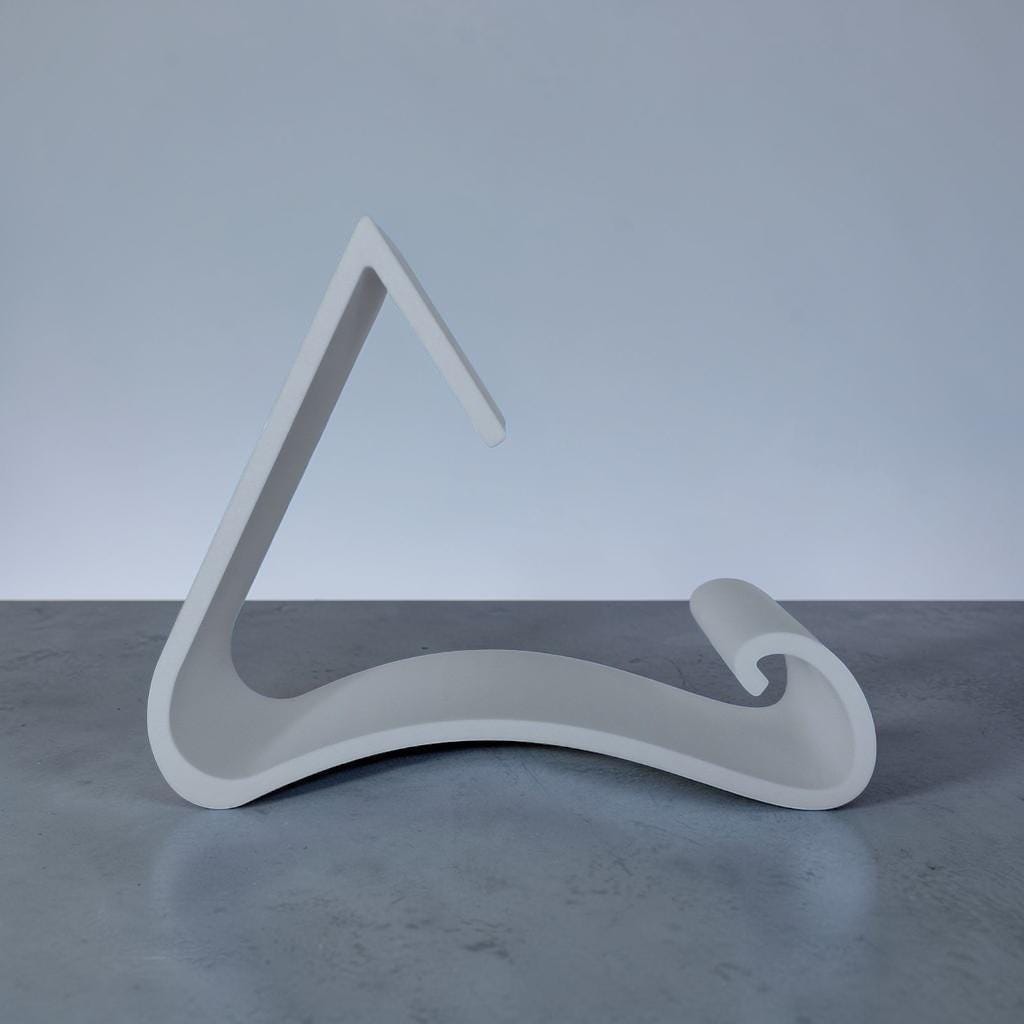 Wavy Book Stand 3D Printed Cantilever Book Holder for Readers & Cookbooks