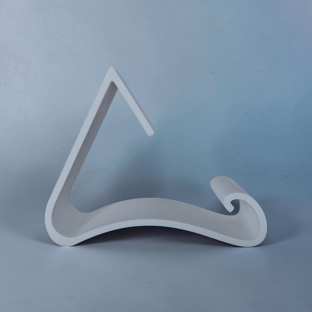 Wavy Book Stand 3D Printed Cantilever Book Holder for Readers & Cookbooks