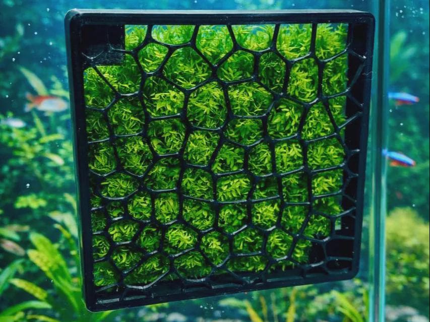 3D Printed PETG Aquarium Moss Wall, Honeycomb Holder for Aquascaping, Shrimp Nano Tank Background