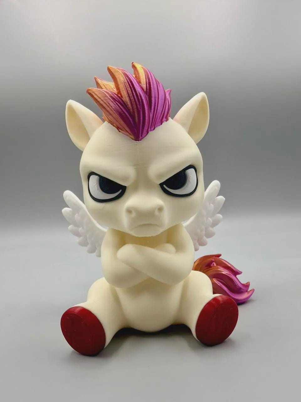 Judgmental Pegasus Figurine, A Majestic Winged Horse Who Is Deeply Unimpressed by Your Mortal Nonsense
