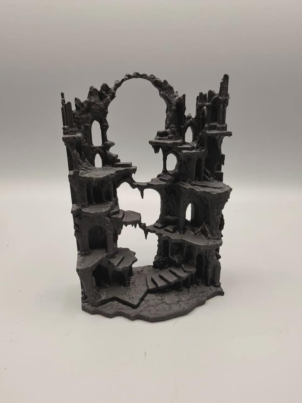 The High Breach 3D Terrarium Background Panel, Ruin Vertical Vivarium Backdrop for Isopods Mantis Millipedes, PLA or PETG