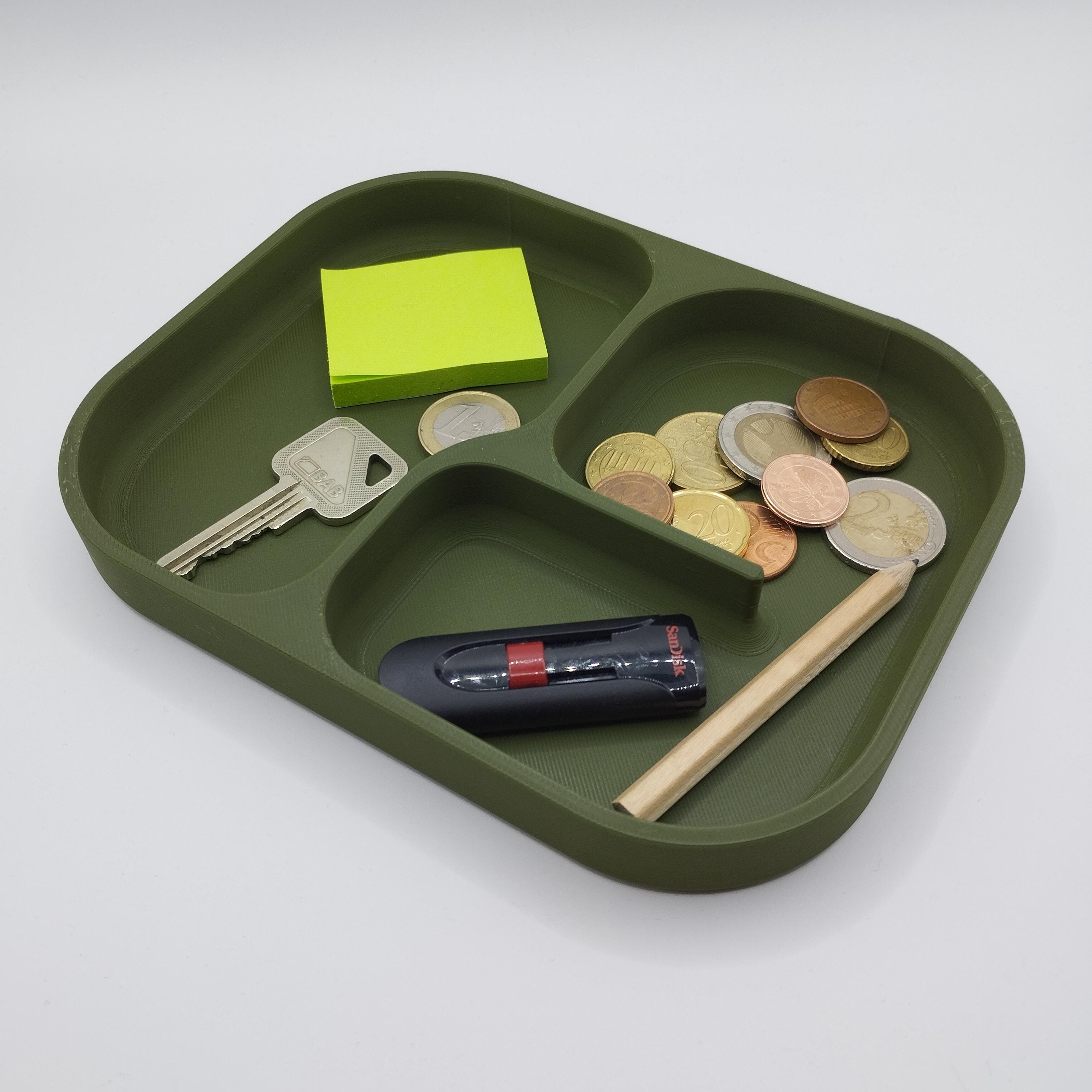Catch-All Valet Tray Gift, 3D Printed Key & Coin Organizer, Housewarming or Coworker Gift for a Tidier Entryway
