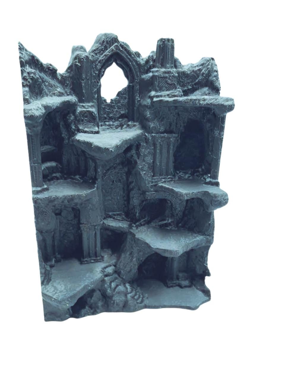 Ruinspire 3D Printed Ancient Ruin Terrarium Background, Caves Ledges Vivarium Decor Wall