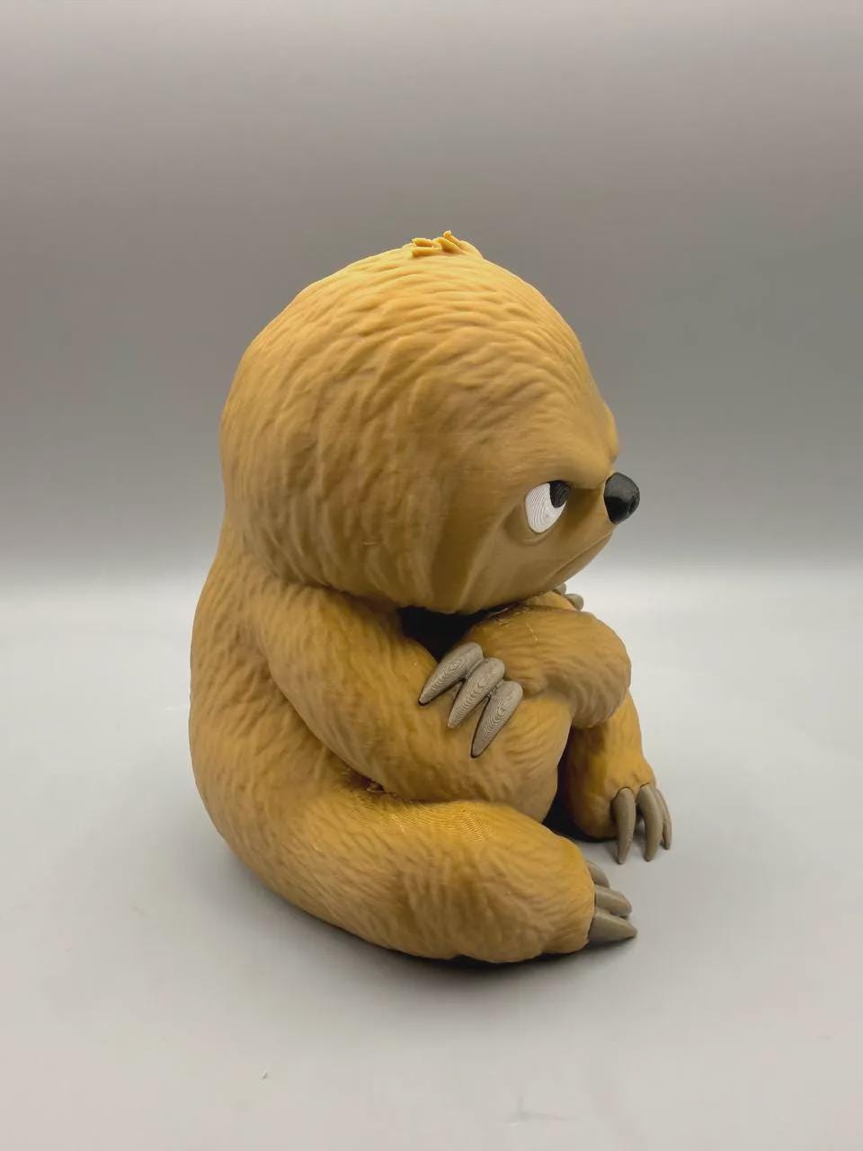 Grumpy Sloth Figurine, Arms-Crossed Sloth Who Ran Out of Patience Three Naps Ago