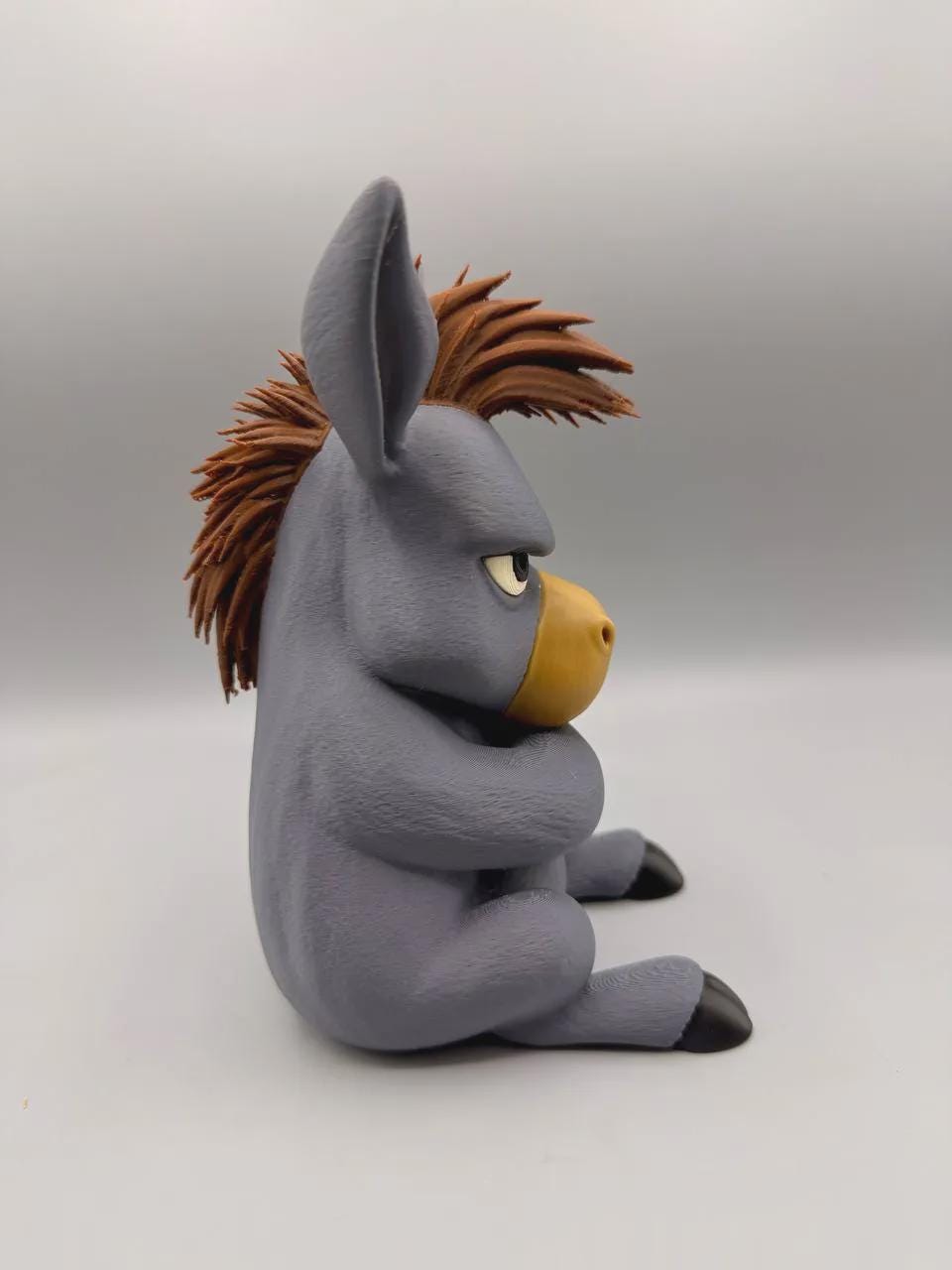 Grumpy Donkey Figurine, The Stubborn Donkey Who Is Absolutely Not In The Mood Today