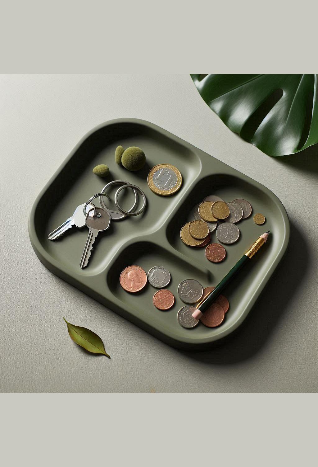 Catch-All Valet Tray Gift, 3D Printed Key & Coin Organizer, Housewarming or Coworker Gift for a Tidier Entryway