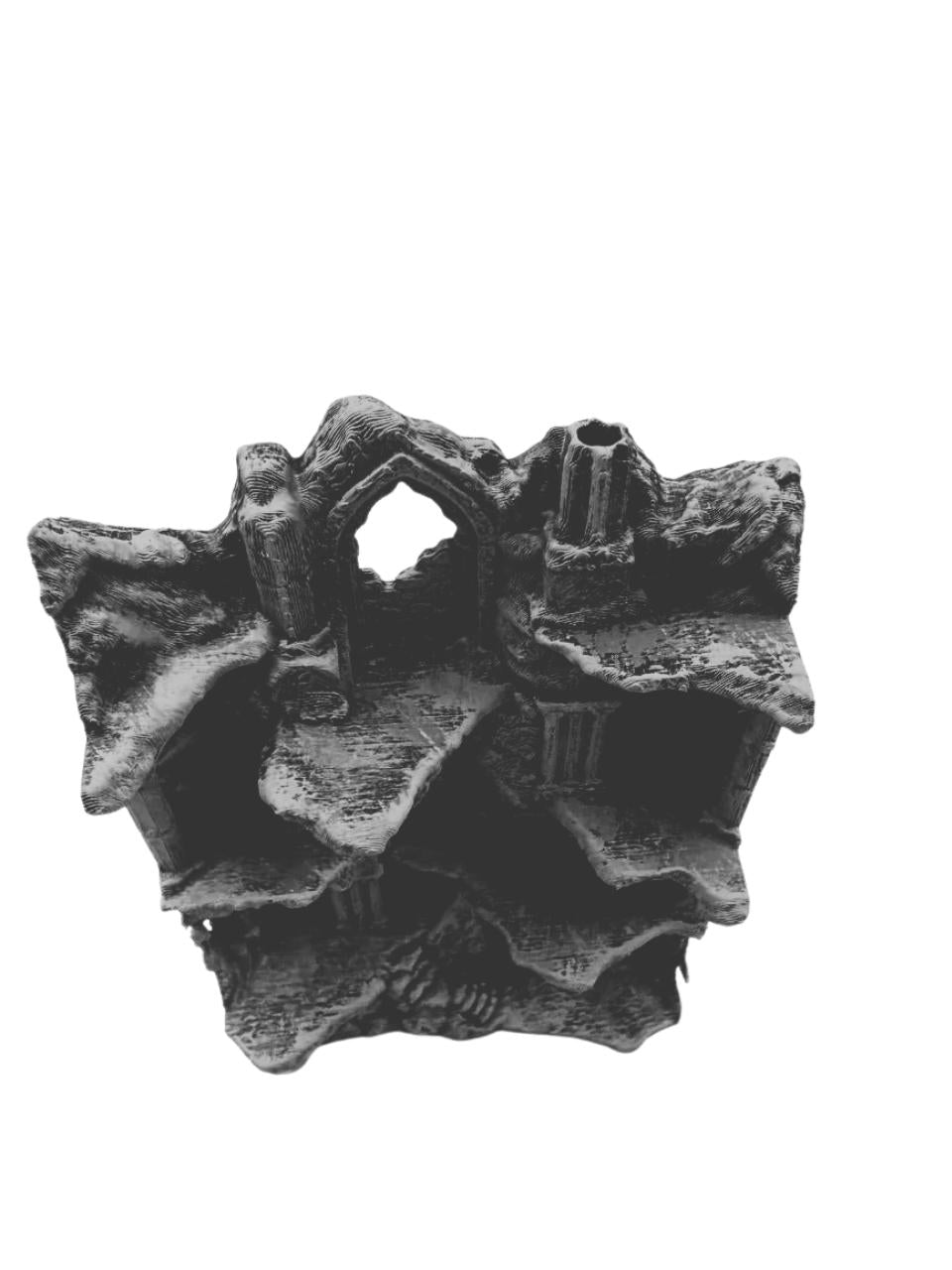 Ruinspire 3D Printed Ancient Ruin Terrarium Background, Caves Ledges Vivarium Decor Wall
