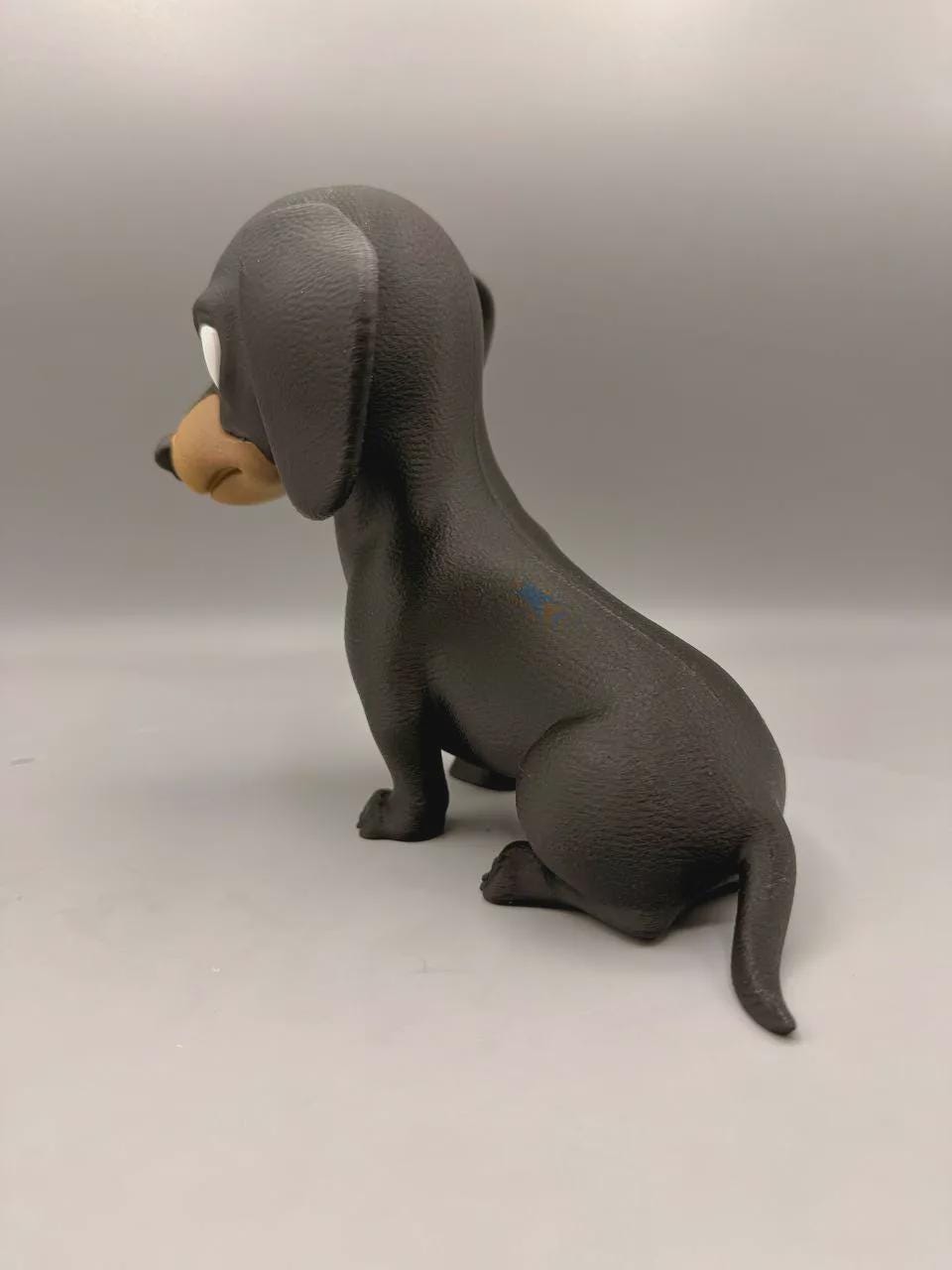 Grumpy Dachshund Figurine Gift, Funny Wiener Dog Desk Decor for Dog Lovers, Secret Santa Doxie