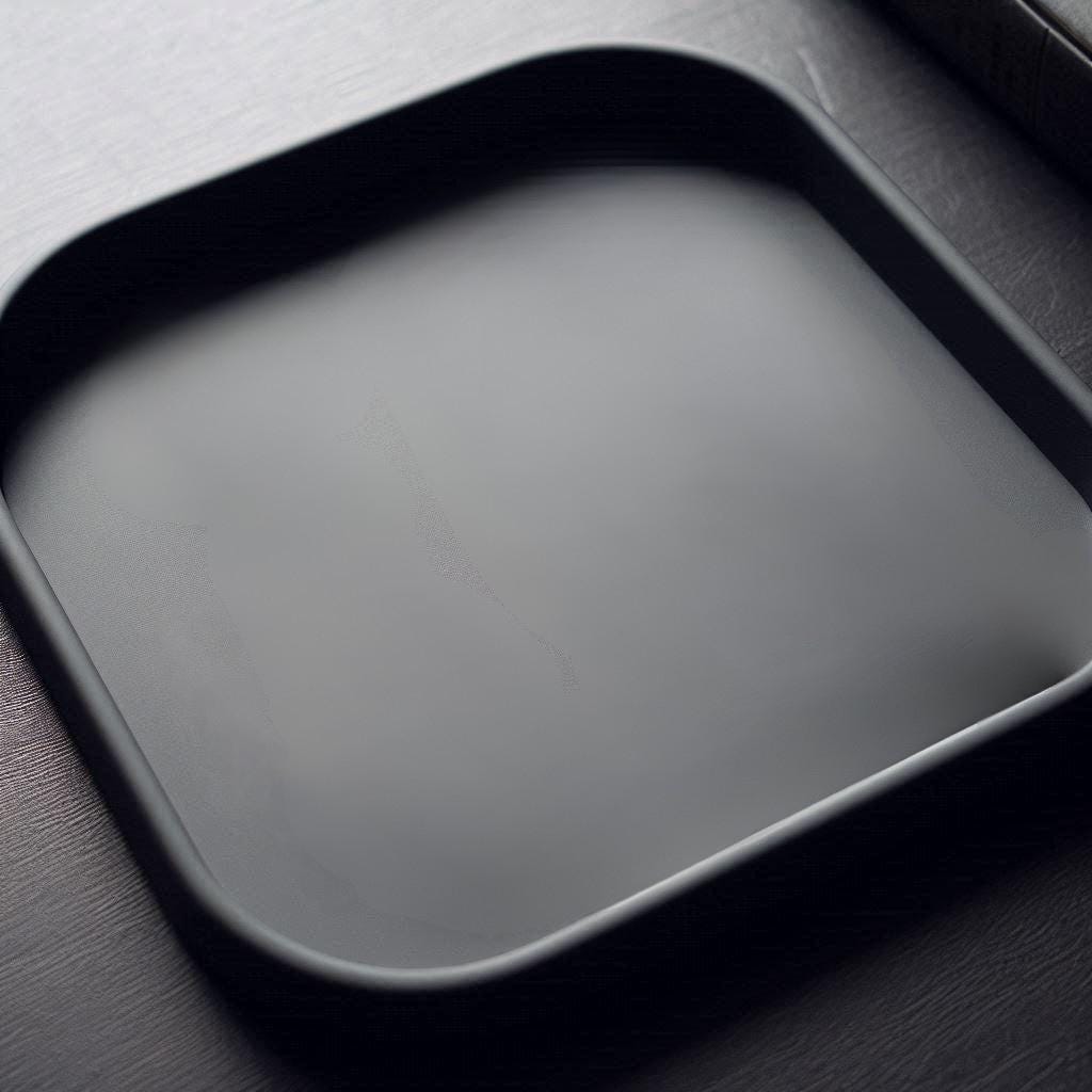 Square Business Catch-All Tray, Modern 3D Printed Key & Phone Tray, Minimalist Entryway Organizer, Desk Valet Tray for Home or Office