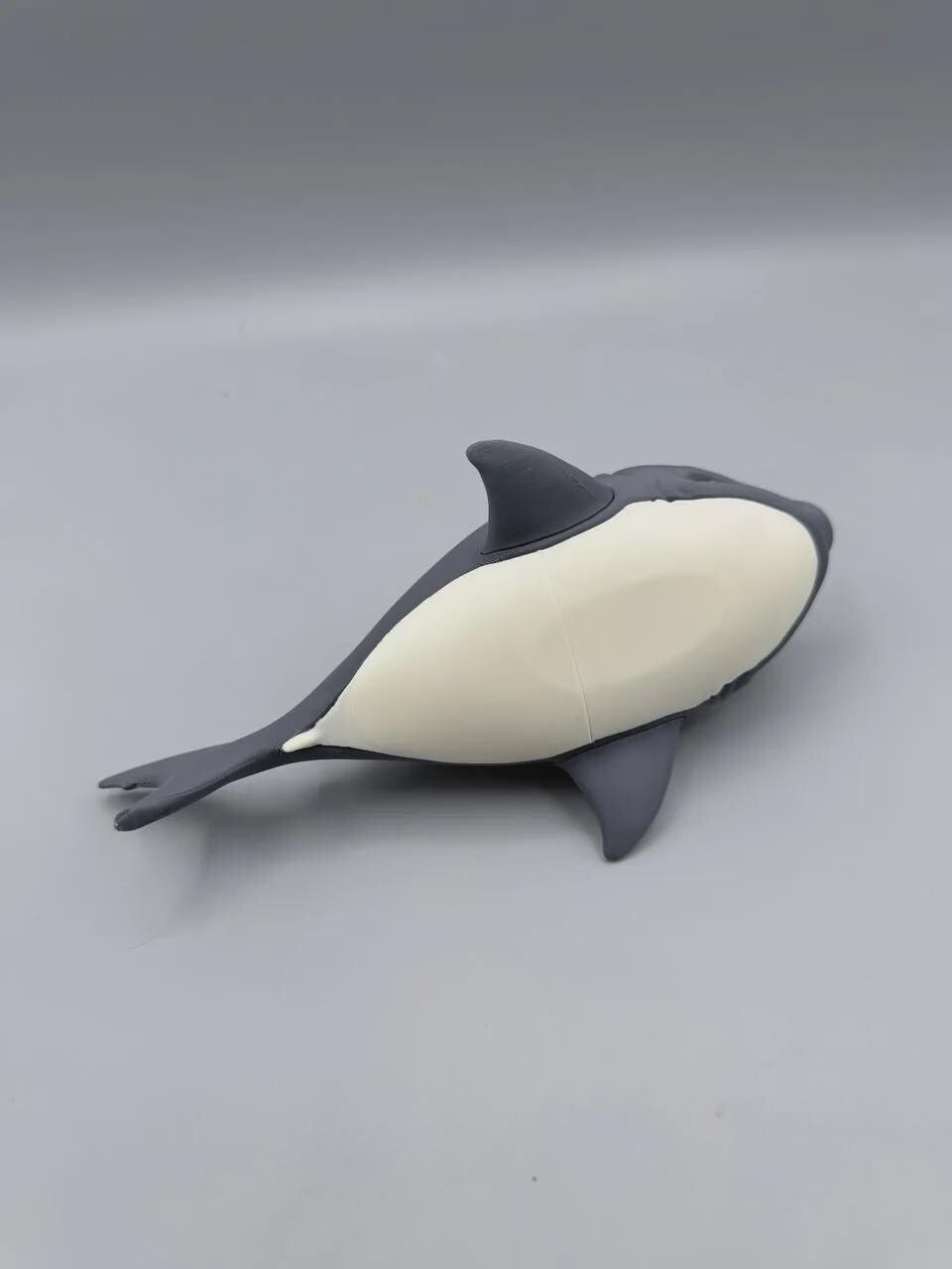 Grumpy Shark Figurine, Funny 3D Printed PETG Desk Decor, Floating Great White Collectible Gift