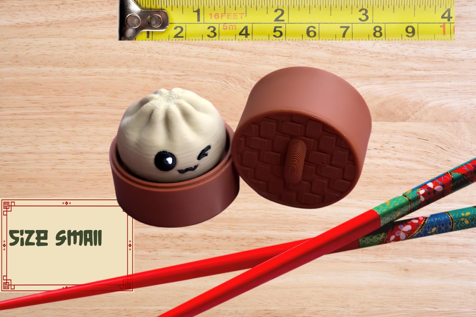 3D Printed Dumpling Clicker | Kawaii Bao Bun Sensory Toy, Desk Fidget Tool