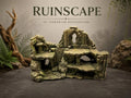 Ruinscape 3D Terrarium Background Panel, Ancient Ruins Vivarium Decor, Crested Gecko Dart Frog Isopod Tarantula, PETG or PLA