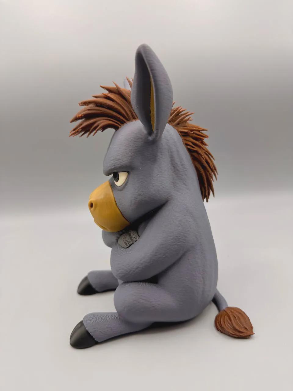 Grumpy Donkey Figurine, The Stubborn Donkey Who Is Absolutely Not In The Mood Today