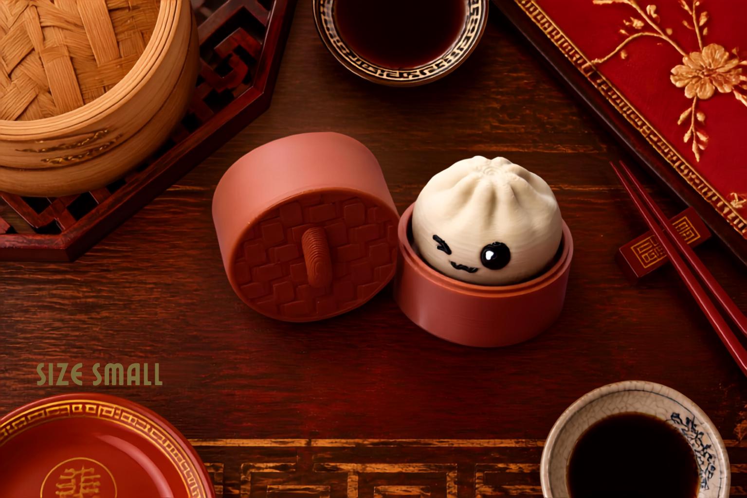 3D Printed Dumpling Clicker | Kawaii Bao Bun Sensory Toy, Desk Fidget Tool