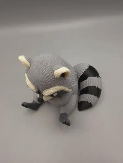 Judgmental Trash Panda Figurine, Arms-Crossed Grumpy Raccoon Who Is Absolutely Done With You