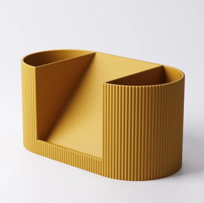 Desk Organizer with Phone Stand | 3D Printed Office Organizer | Pen Holder & Desk Caddy | Work From Home Gift