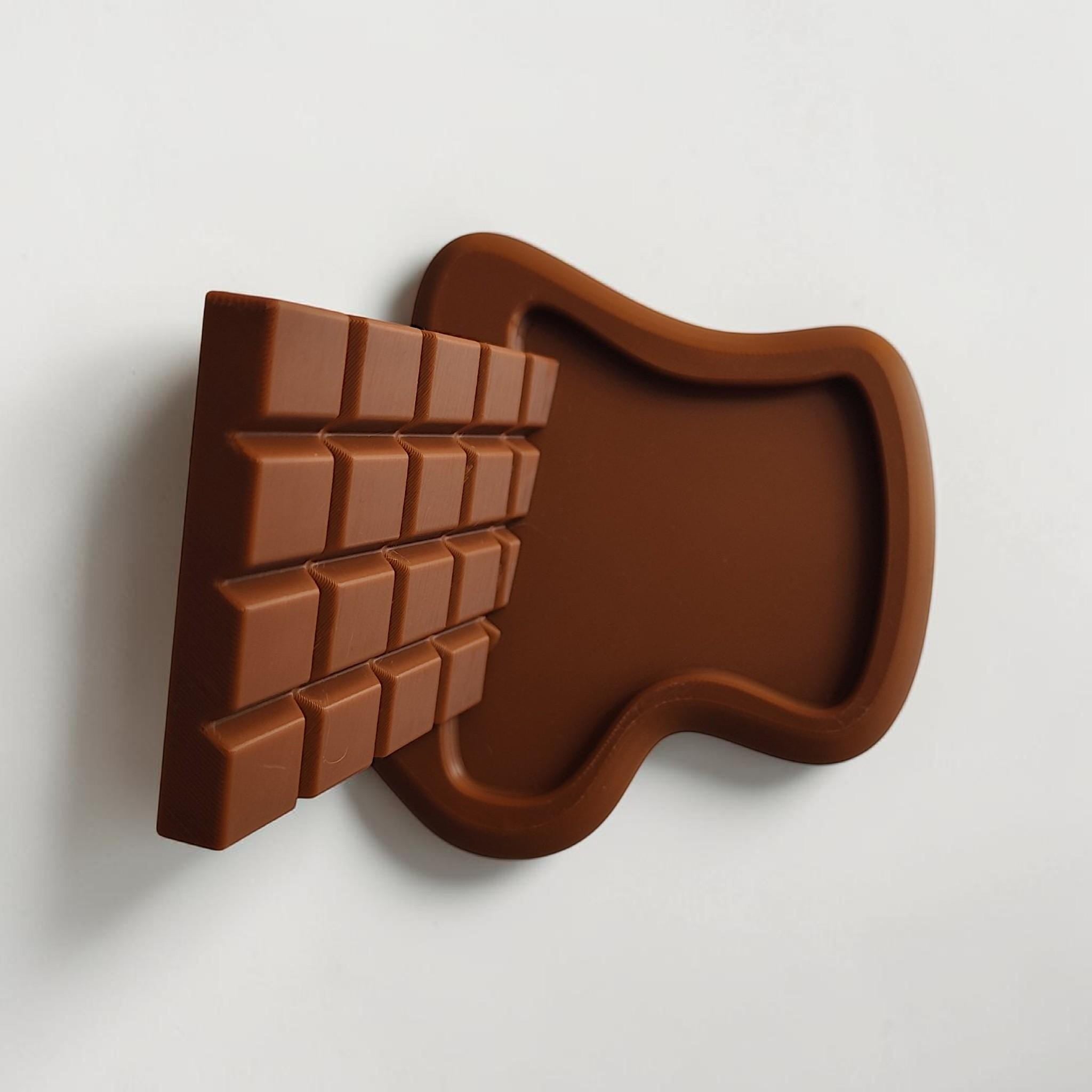 Unique Chocolate Lover Gift - Melting Candy Phone Stand, Whimsical Kitchen Counter Key Tray, Cute Bedroom Nightstand Catchall, Foodie Gift