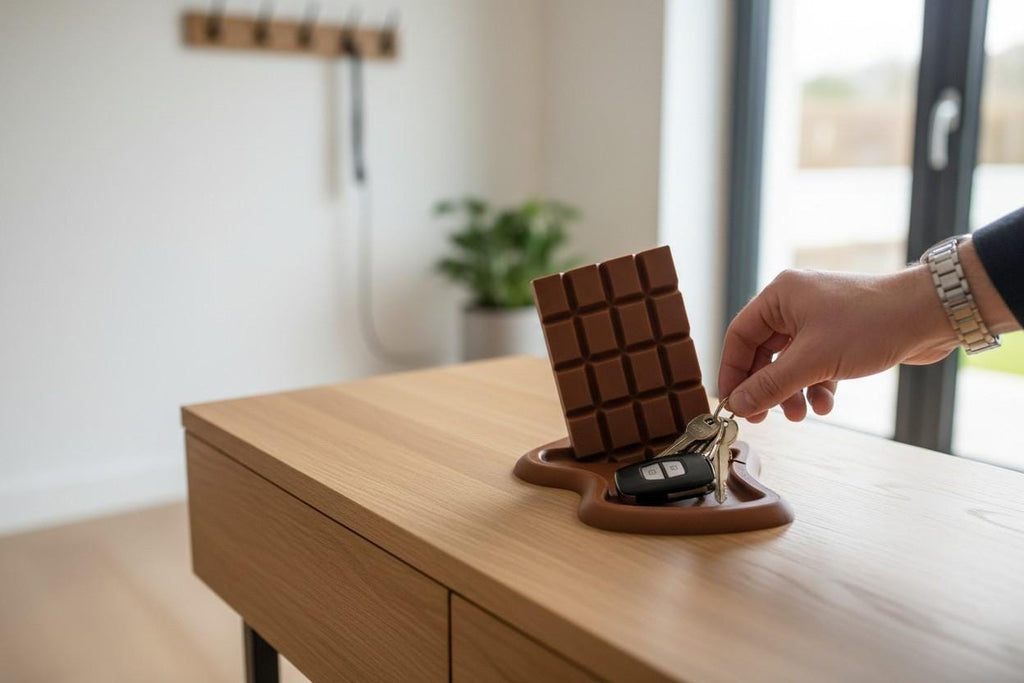 Melting Chocolate Phone Holder and Key Tray | 3D Printed | Funny Desk Organizer