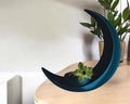 Crescent Moon Planter 3D Printed Succulent Pot Moon Plant Holder Boho Shelf Decor Minimalist Gothic Home Decoration by Deltaprints