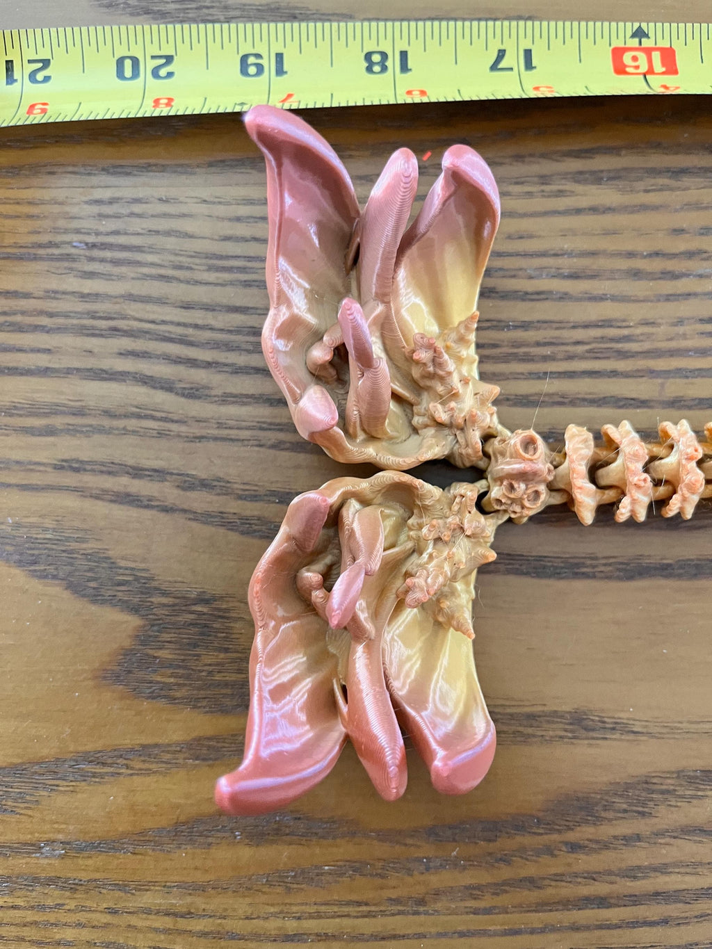 Flexi Corral Dragon 3D Print | Wingless Articulated Fidget Toy | Minimalist Desk Buddy, Cool Sensory Toy & Stocking Stuffer Gift