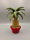 Grumpy Palm Figurine, Tropical Plant Who Refuses to Enjoy the Vacation