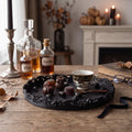 Ornate Gothic Skull Tray, Intricate 3D Printed Decorative Tray with Skull and Filigree Detail, Dark Academia Decor