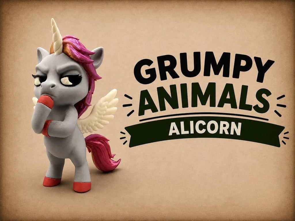 Skeptical Alicorn Figurine, A Winged Unicorn With Two Kinds of Magic and Zero Interest in Using Either