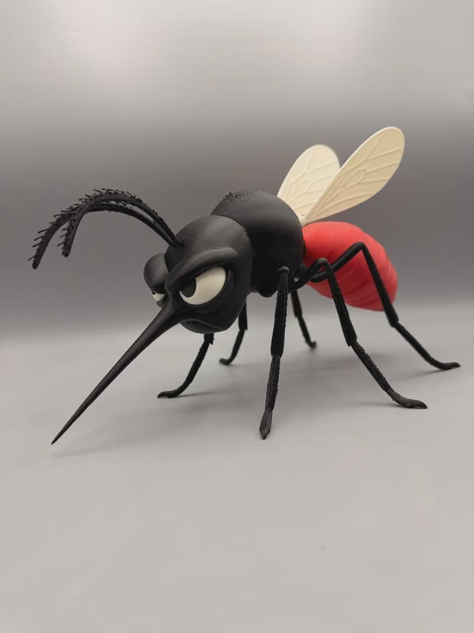 Grumpy Mosquito Figurine, The Uninvited Guest Who Is Somehow Offended At You, Funny Bug Decor