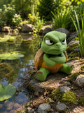 Grumpy Turtle Figurine, Funny 3D Printed Desk Decor, Crossed Arms Collectible Gift