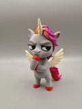 Skeptical Alicorn Figurine, A Winged Unicorn With Two Kinds of Magic and Zero Interest in Using Either