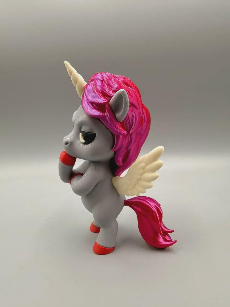 Skeptical Alicorn Figurine, A Winged Unicorn With Two Kinds of Magic and Zero Interest in Using Either