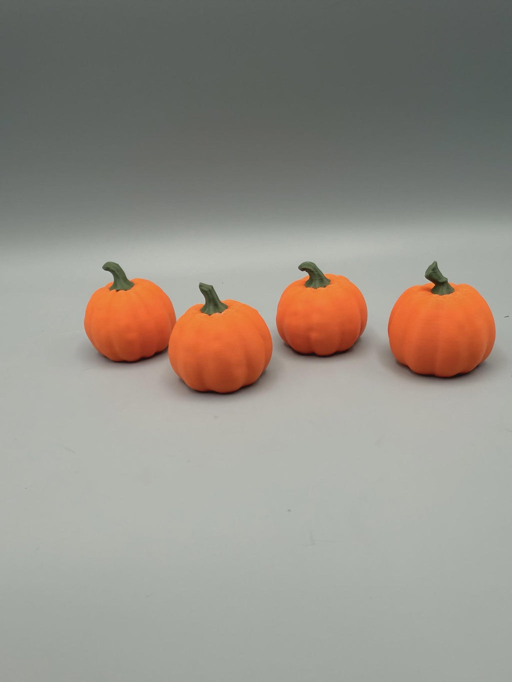 Little Pumpkin Set of 4, Funny 3D Printed Halloween Desk Decor, Mini Pumpkin Figurines