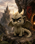 Extremely Unimpressed Dragon Figurine, Grumpy Winged Dragon Who Has Heard Your Excuses Before