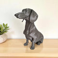 Modern Dachshund Statue, Minimalist 3D Printed Dog Sculpture, Sausage Dog Home Decor, Shelf and Desk Accent, Dog Lover Gift